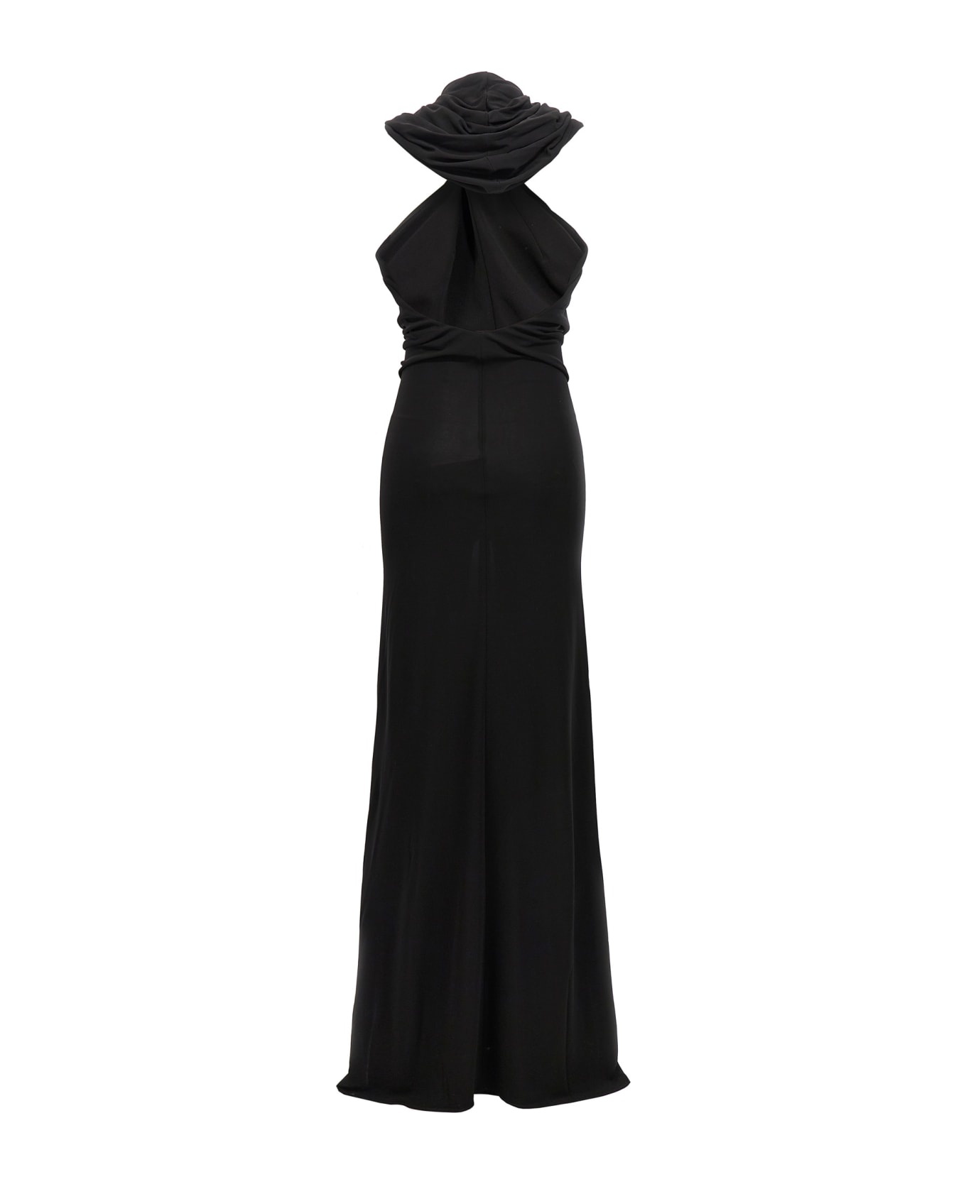 Scarf Detail Long Dress - 2
