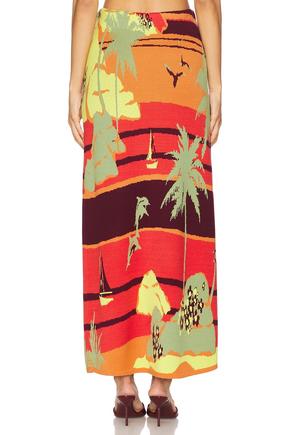 Palm Island Knit Skirt - 4