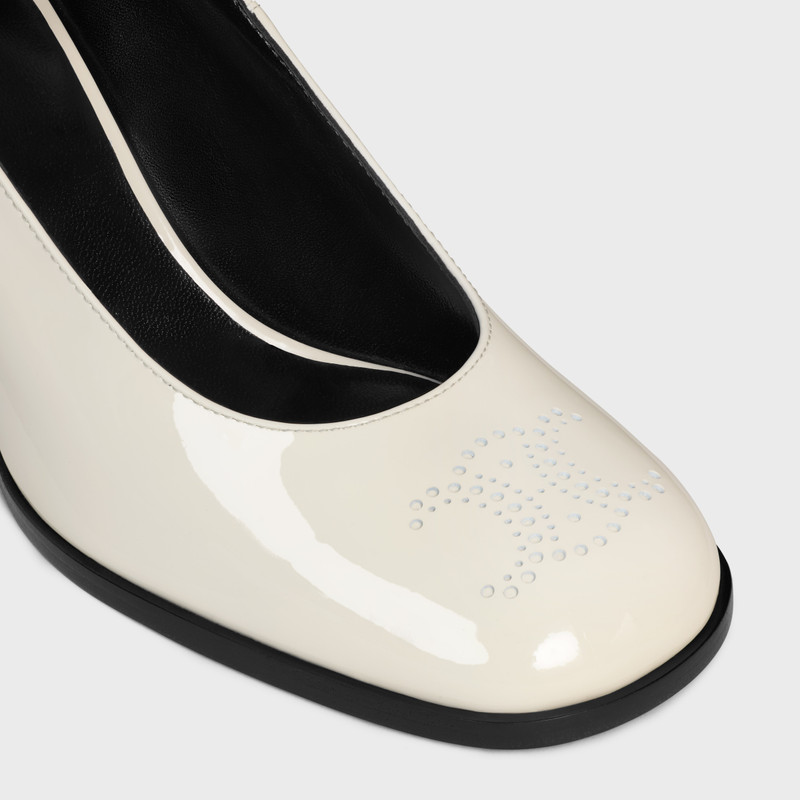 CELINE LILY PERFORATED TRIOMPHE BABIES in PATENT CALFSKIN 4