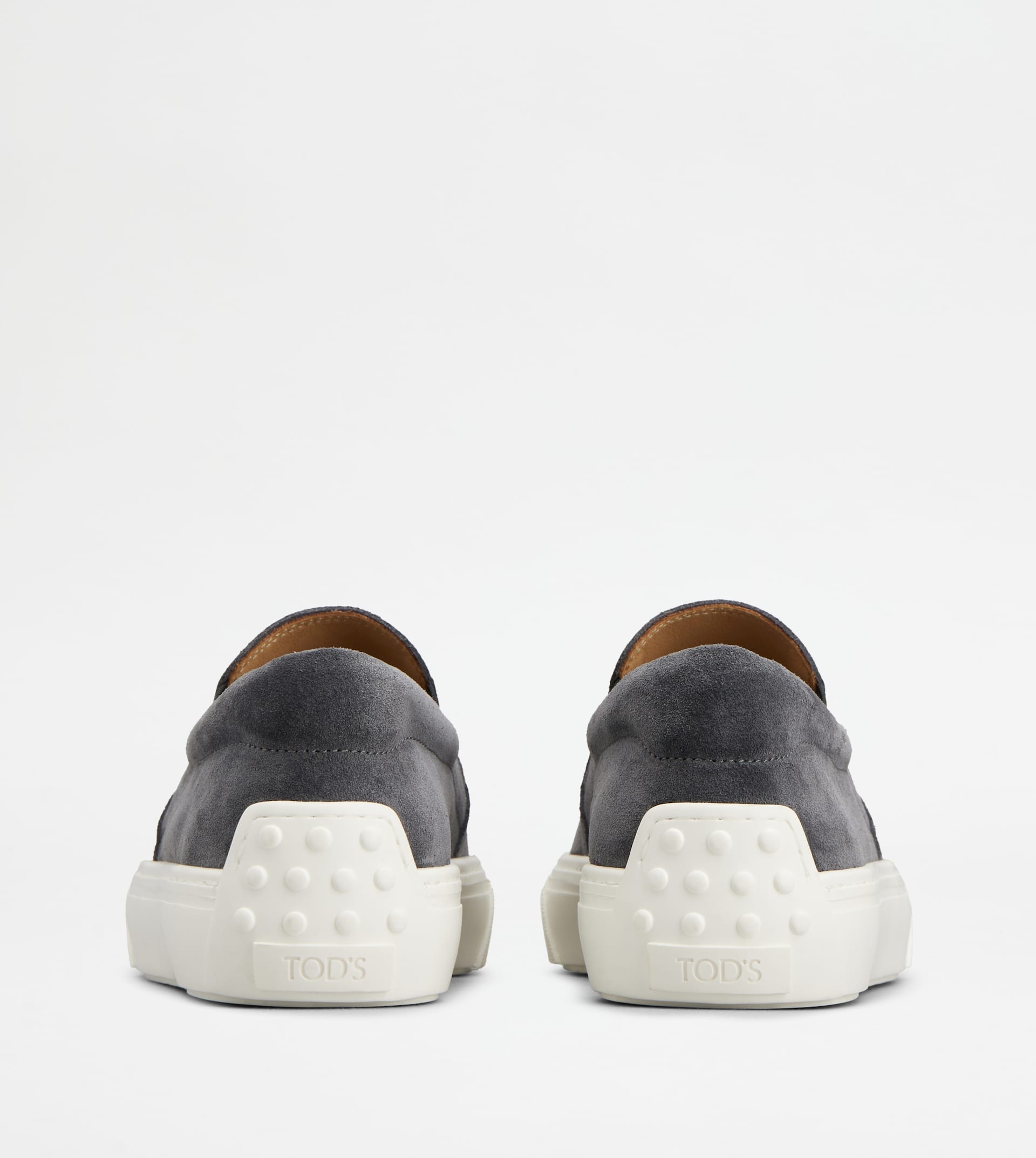 SLIP-ONS IN SUEDE - GREY - 2