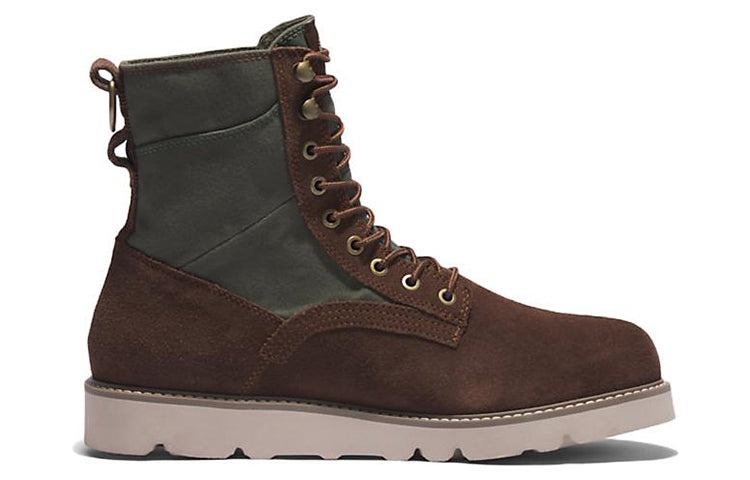 Timberland Vibram Waterproof Leather and Fabric Boots 'Dark Brown Suede' A5M9G931 - 2