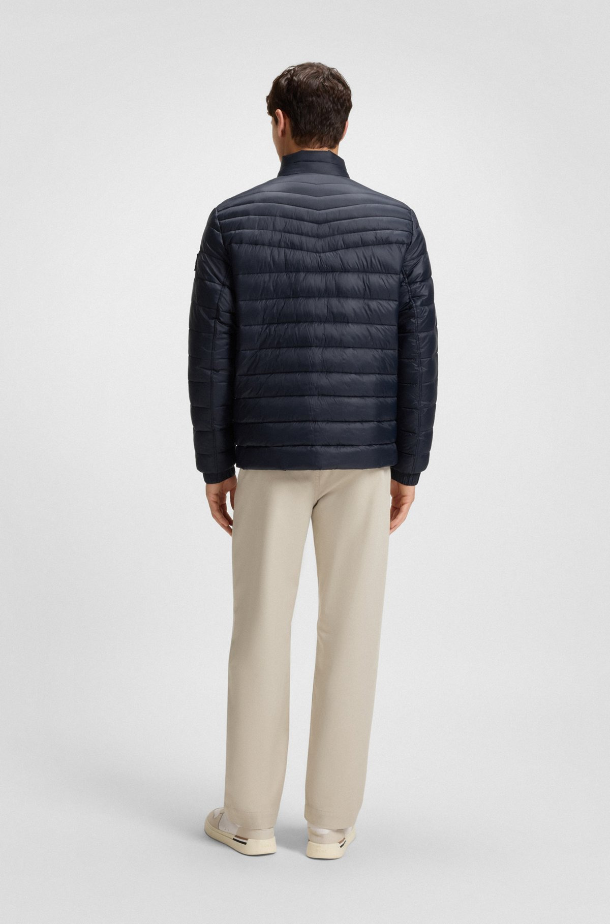 WATER-REPELLENT QUILTED FIELD JACKET WITH PACKABLE HOOD - 4