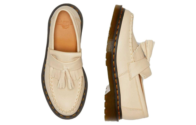Dr. Martens (WMNS) Dr.Martens Adrian Virginia Leather Tassel Loafers 'Parchment Beige' 22760292 outlook