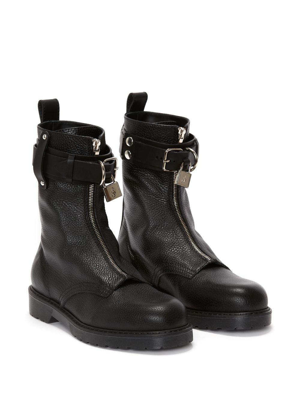 padlock combat boots - 2