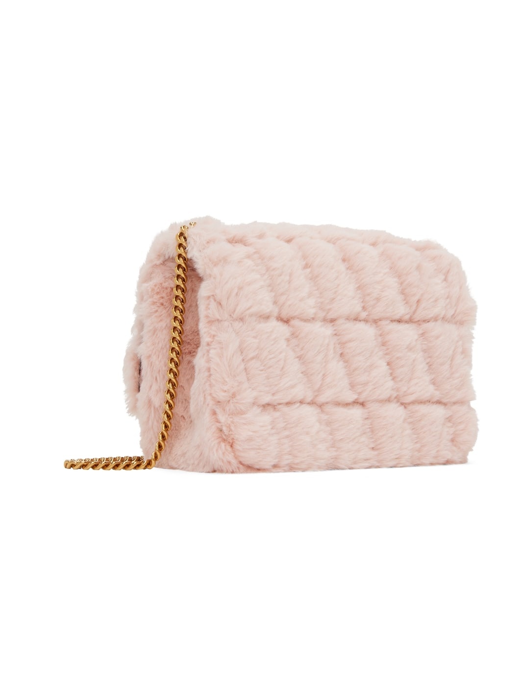 Pink Faux-Fur Virtus Bag - 3