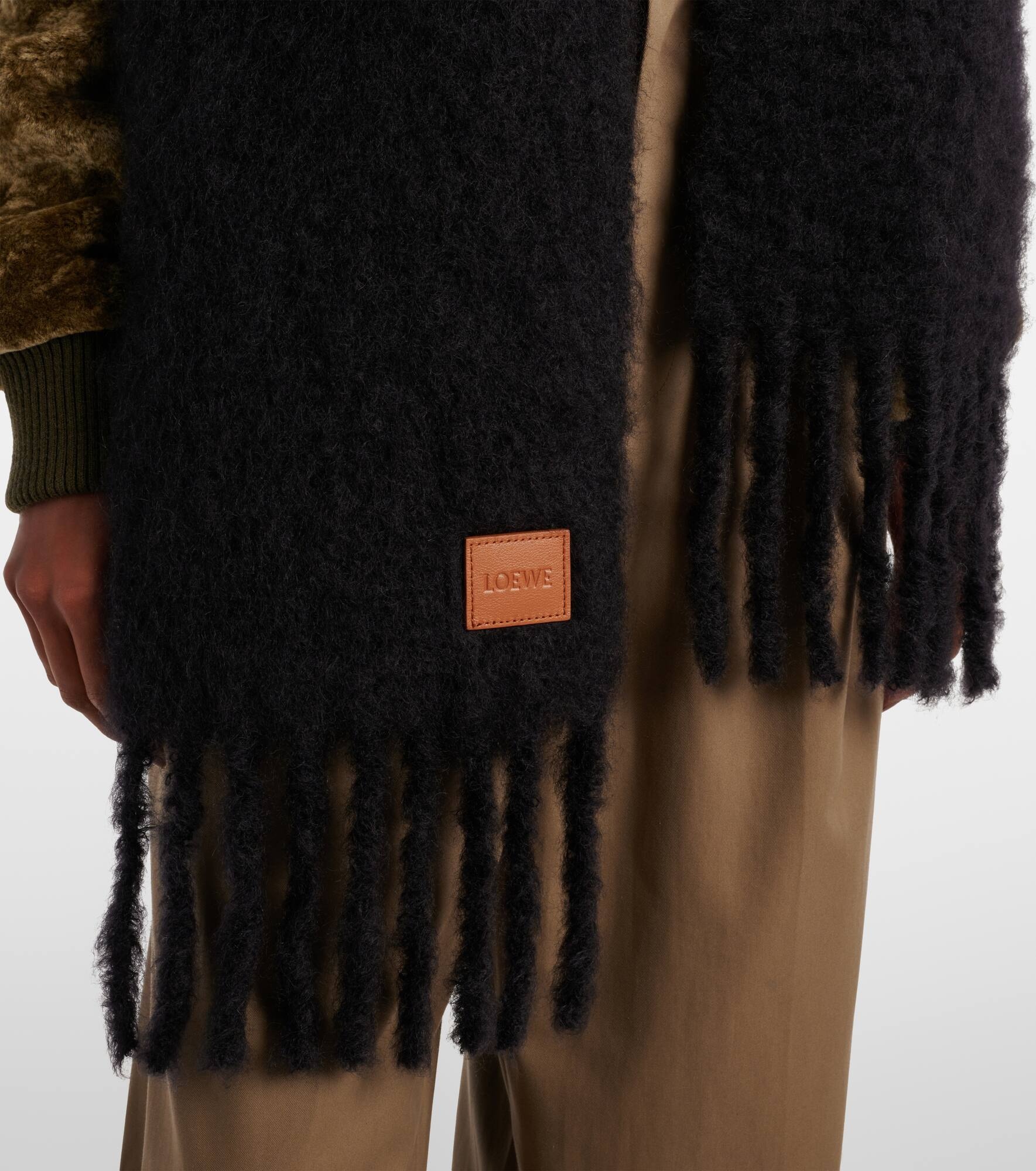 Anagram mohair and wool-blend scarf - 3