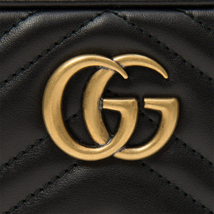 (WMNS) Gucci GG Marmont Logo Messenger Bag Black Classic 448065-DTD1T-1000 - 7