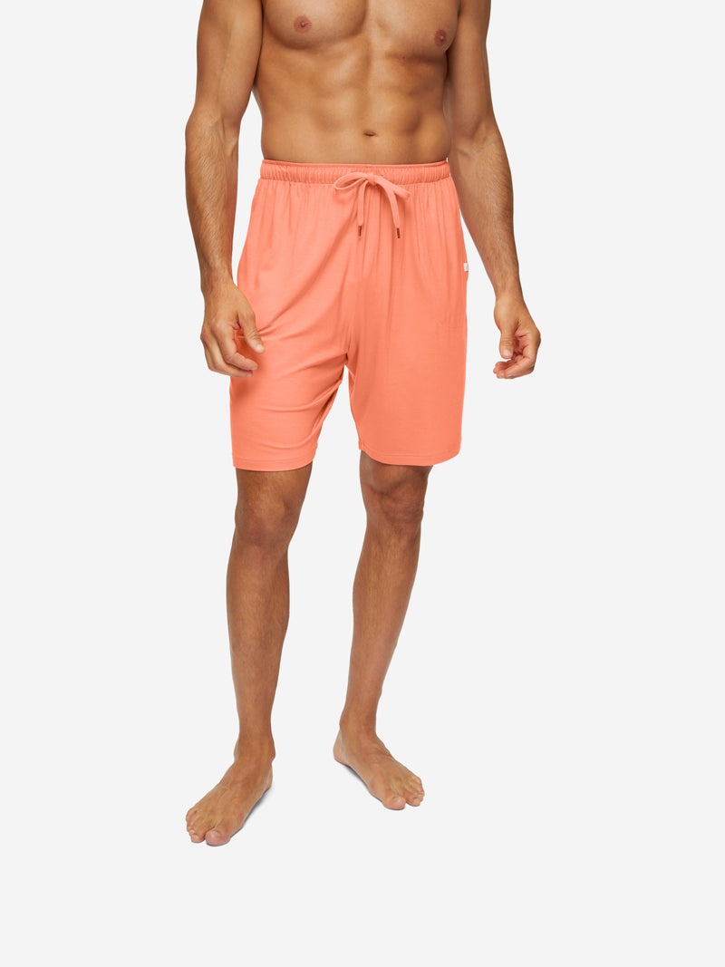 Men's Lounge Shorts Basel Micro Modal Stretch Orange - 2