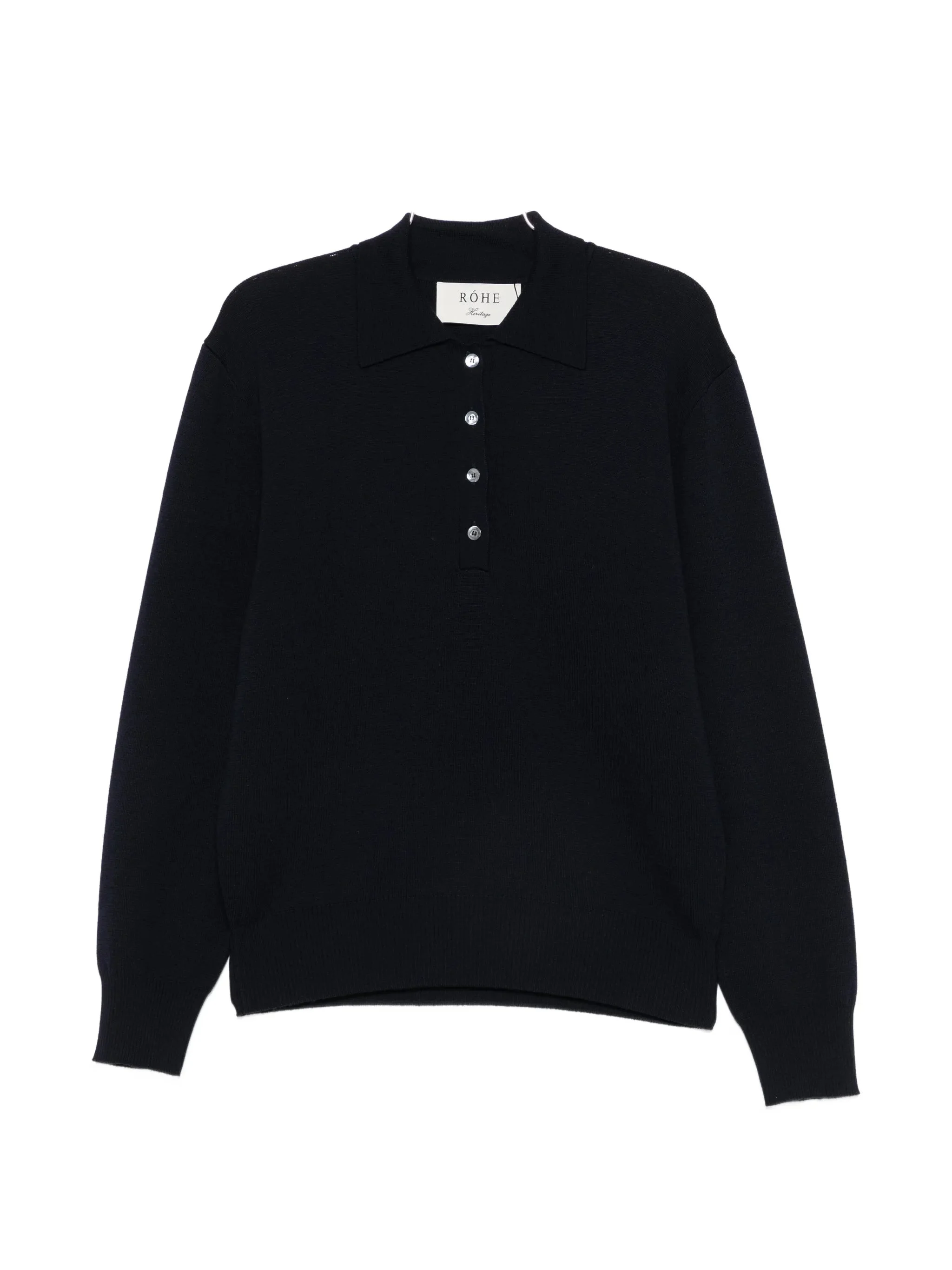 Rohe Button-placket Polo Sweater - 1