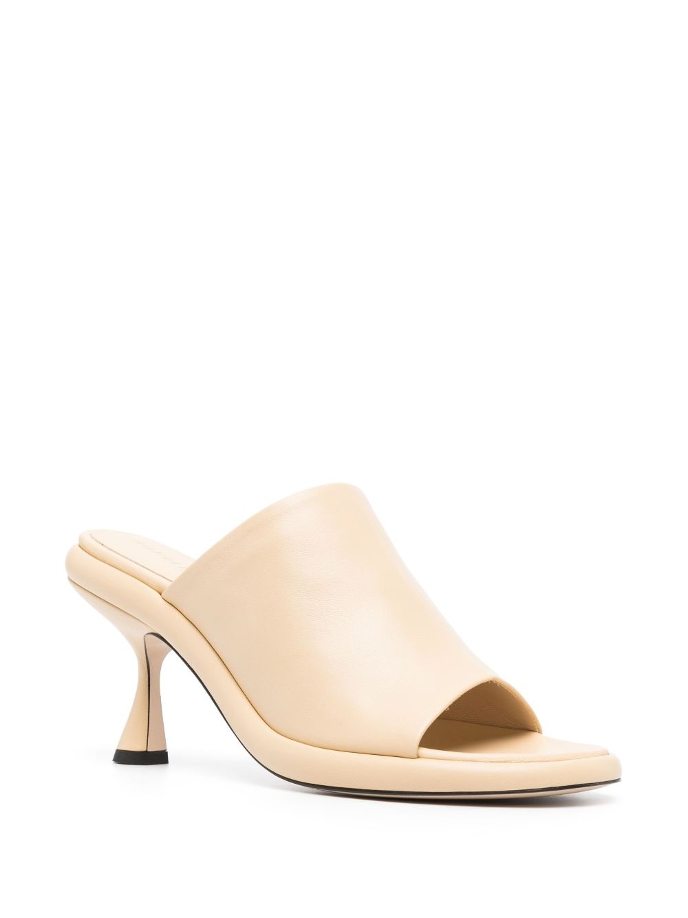 80mm leather slip-on sandals - 2