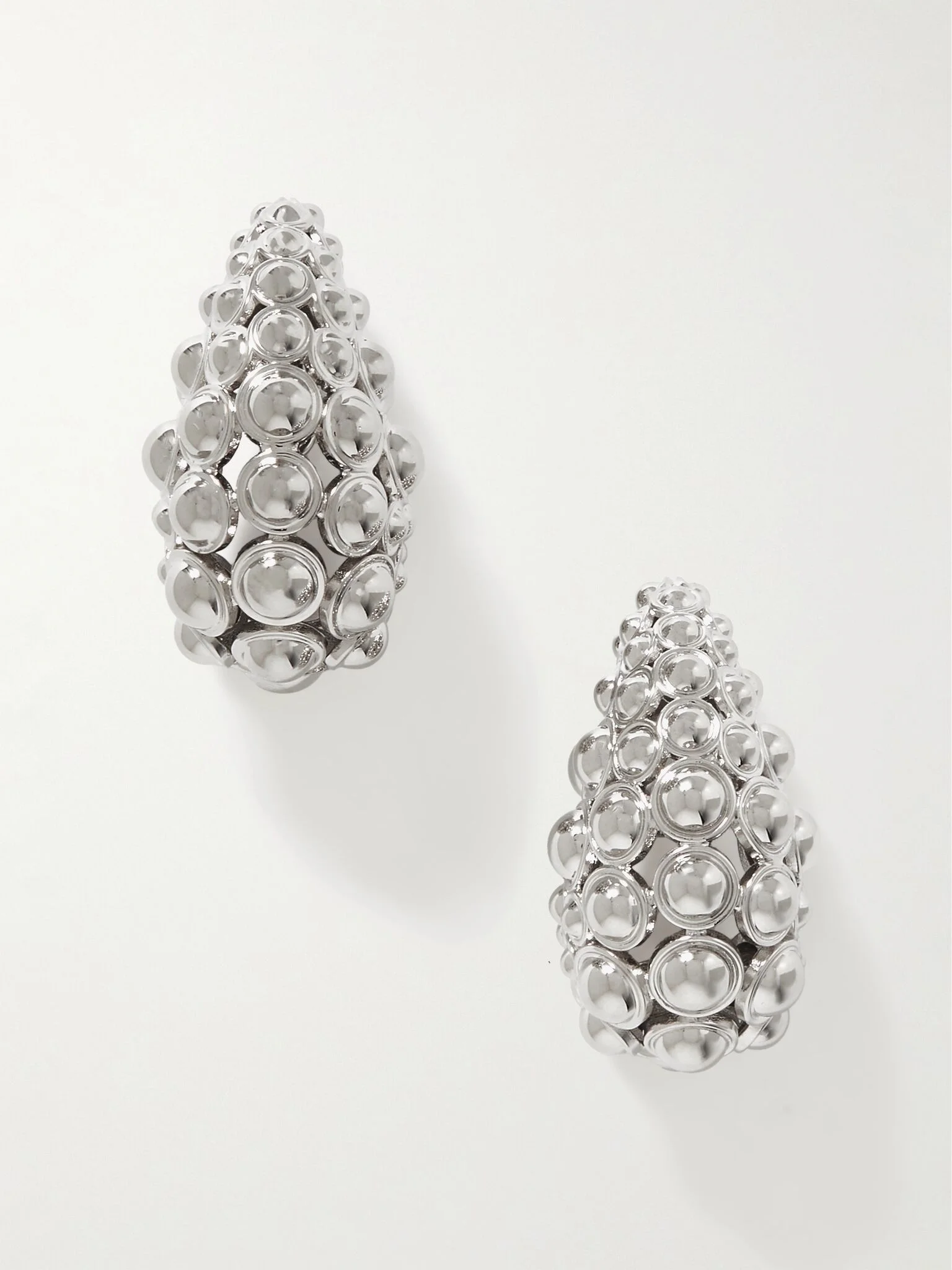 Silver-tone clip earrings Silver - 1