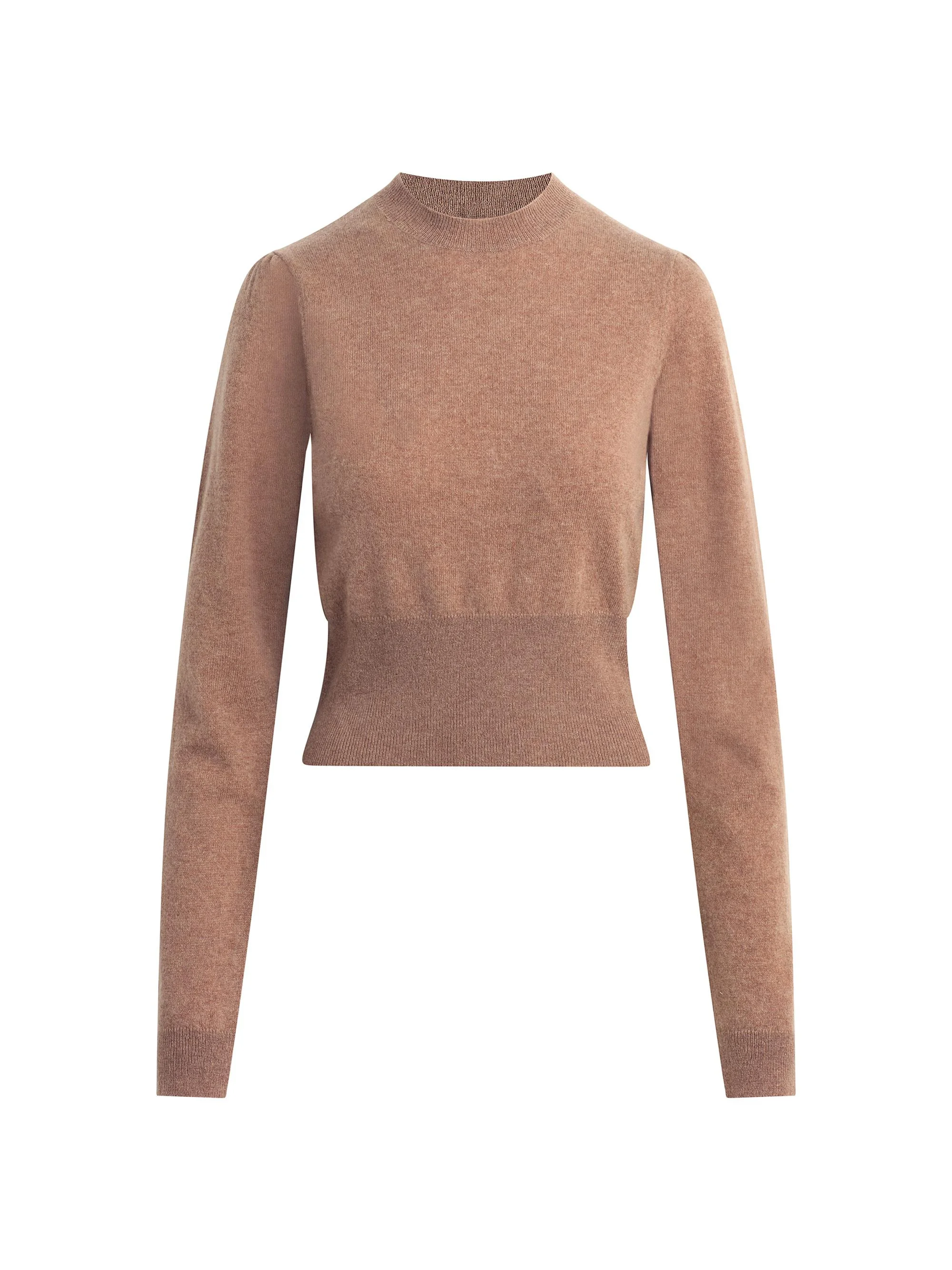 Women's The Elena Cashmere Crewneck Sweater - Mocha - 1