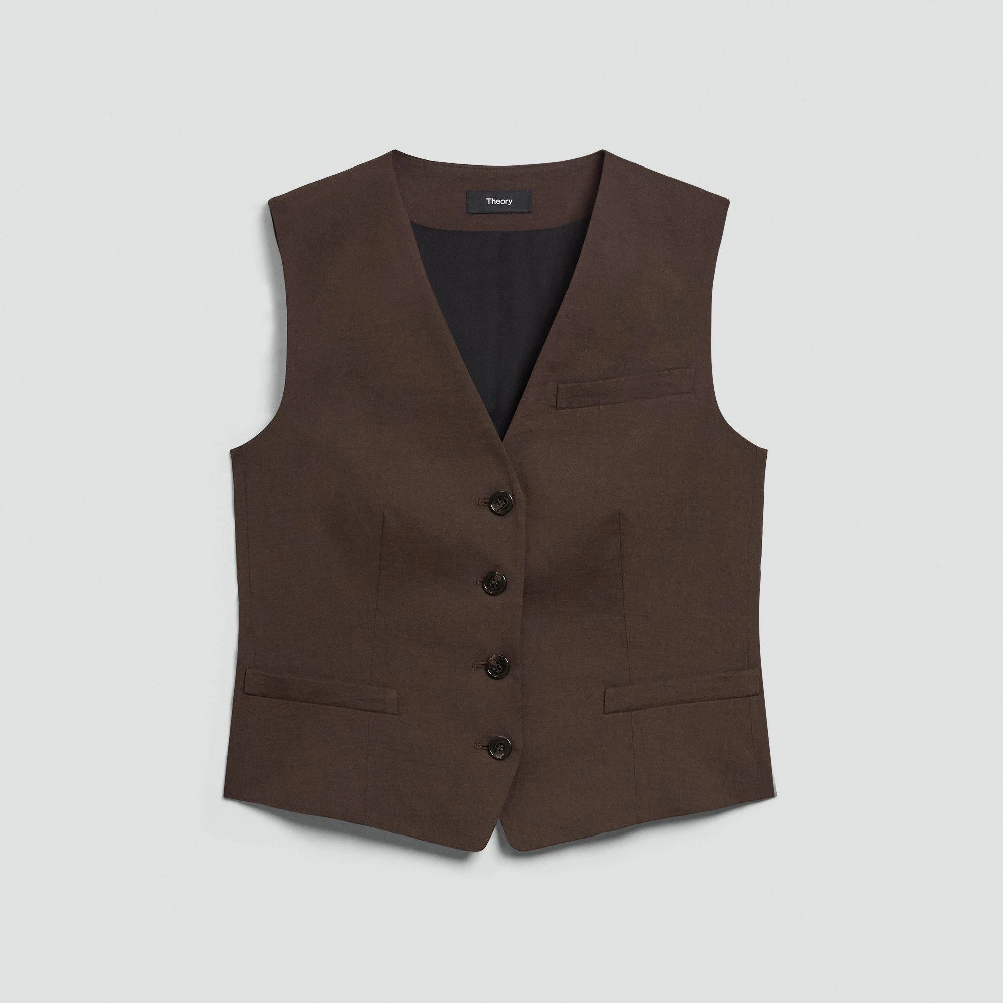 Slim Vest in Good Linen - 1
