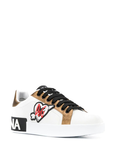 Dolce & Gabbana Portofino Love lettering sneakers outlook