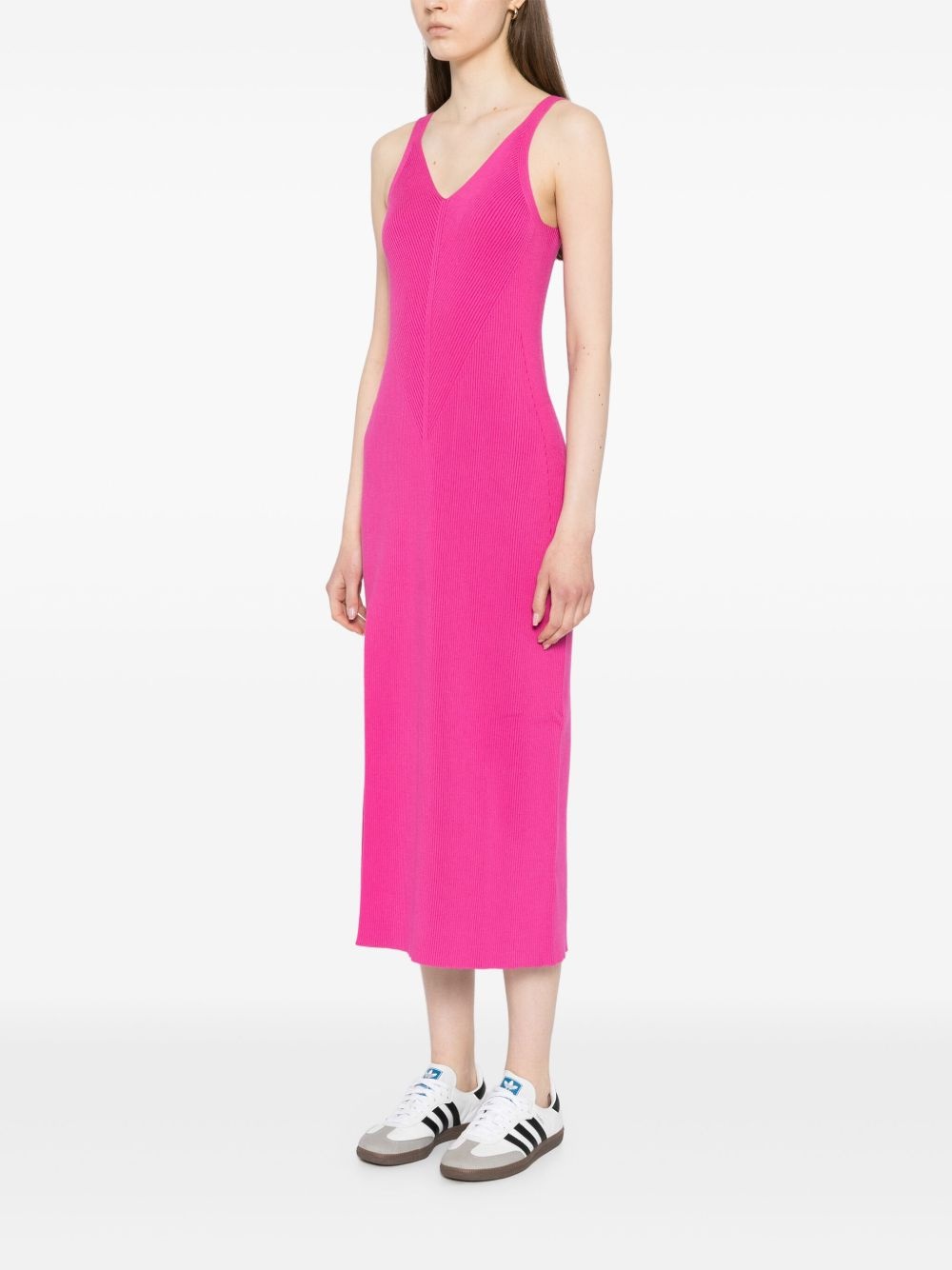 long seamless ribbed dress - 3