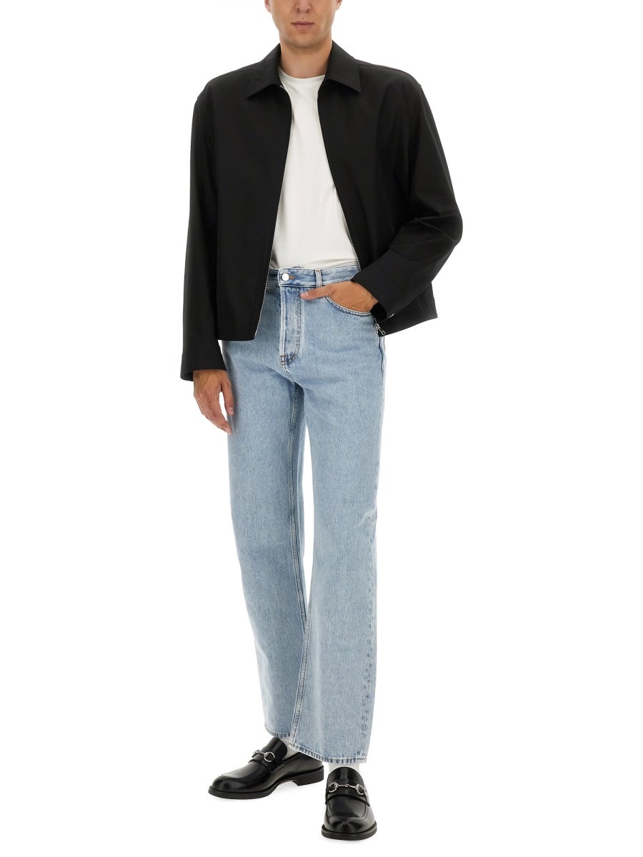 DÈLAVÉ DENIM JEANS WITH GG INSERT - 2