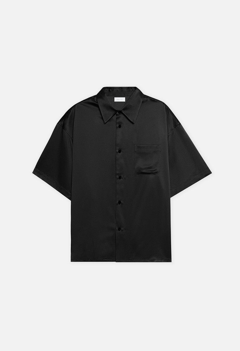 BRUSHED SILK BUTTON UP 1