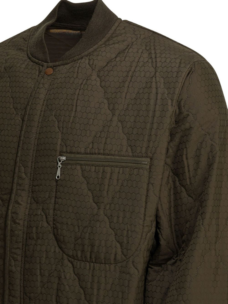 quilted-effect zip-pocket coat 4
