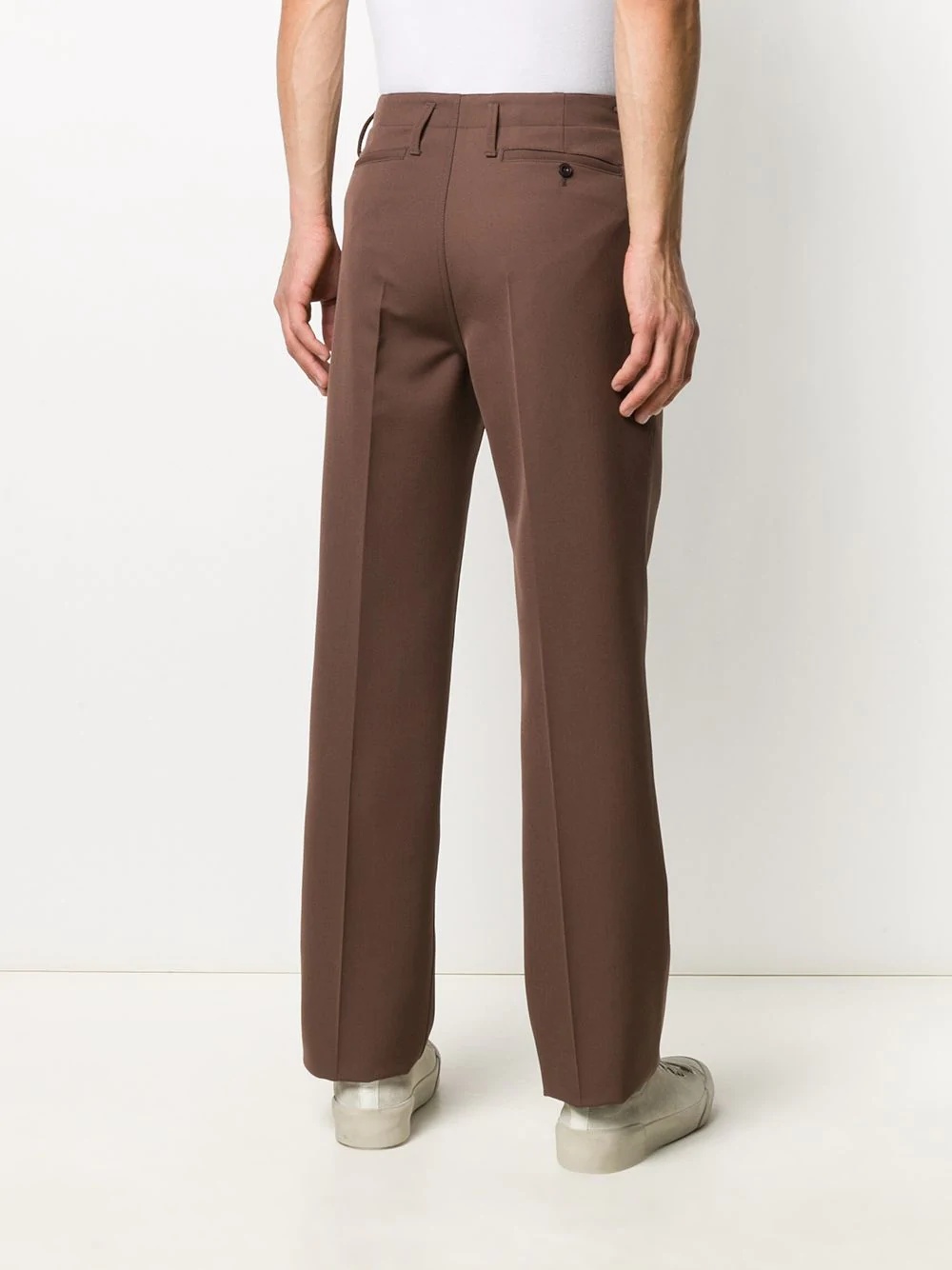 pressed-crease tailored trousers - 4