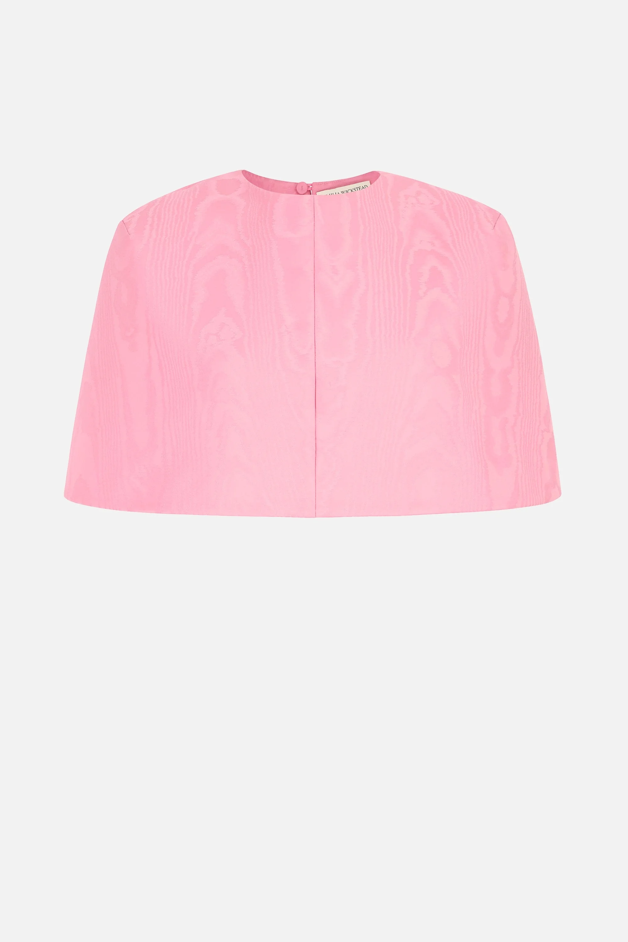Virginie Cape in Pink Moire Mikado - 1