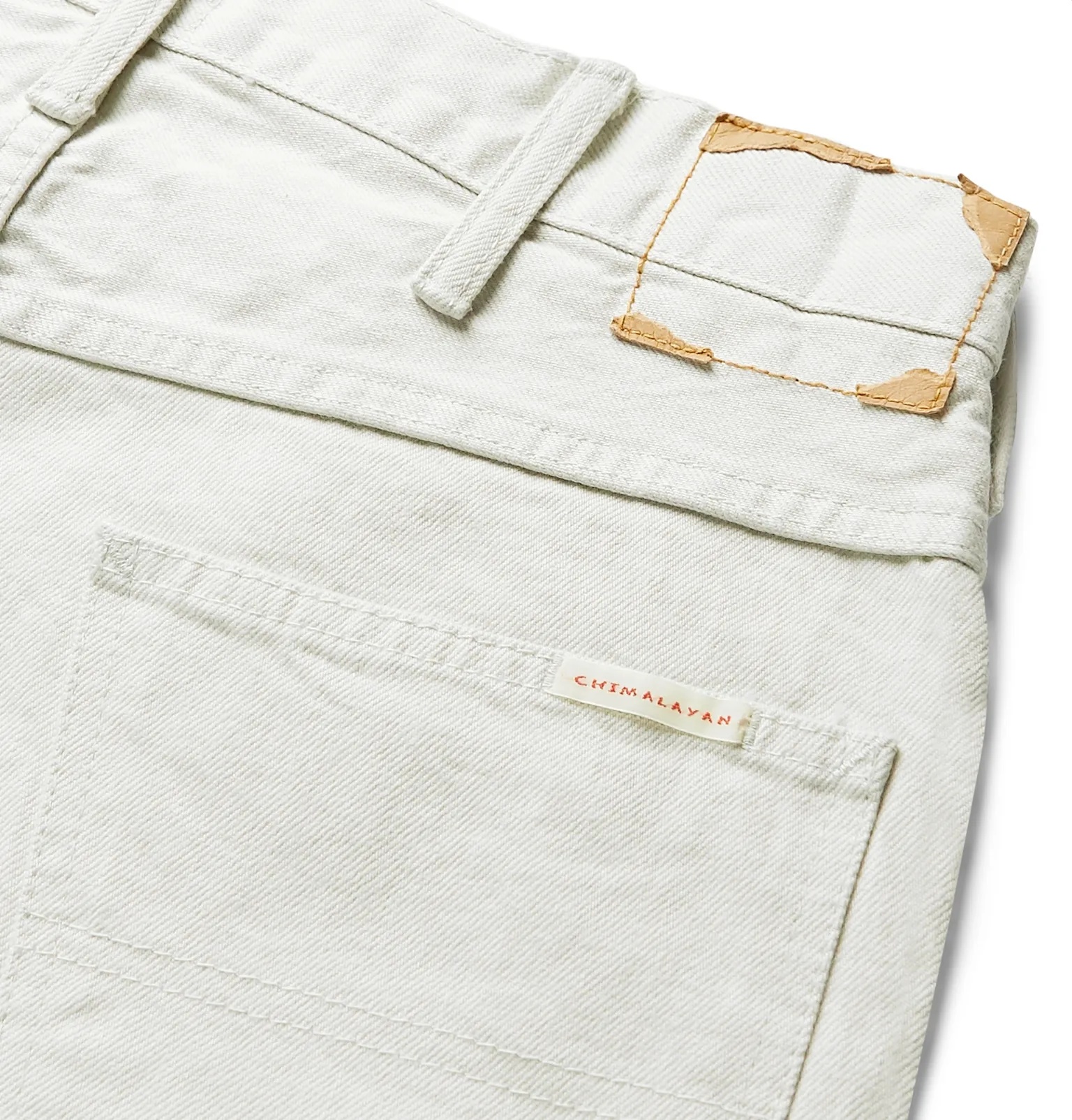 Paint-Splattered Selvedge Denim Jeans - 6