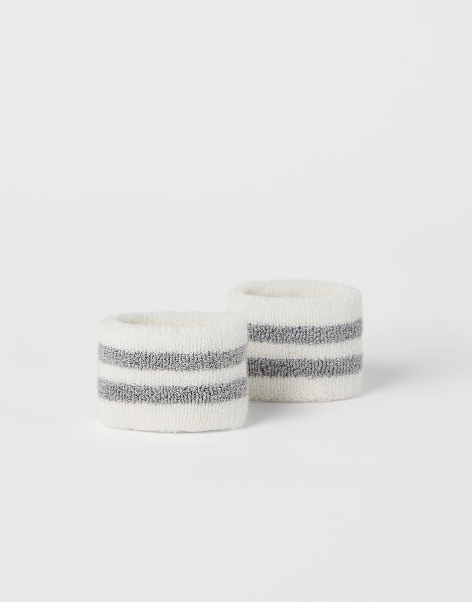 Techno cotton striped sweatbands - 1