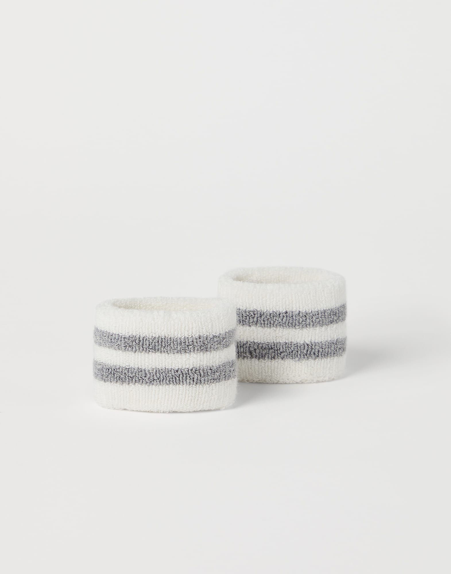Techno cotton striped sweatbands 1