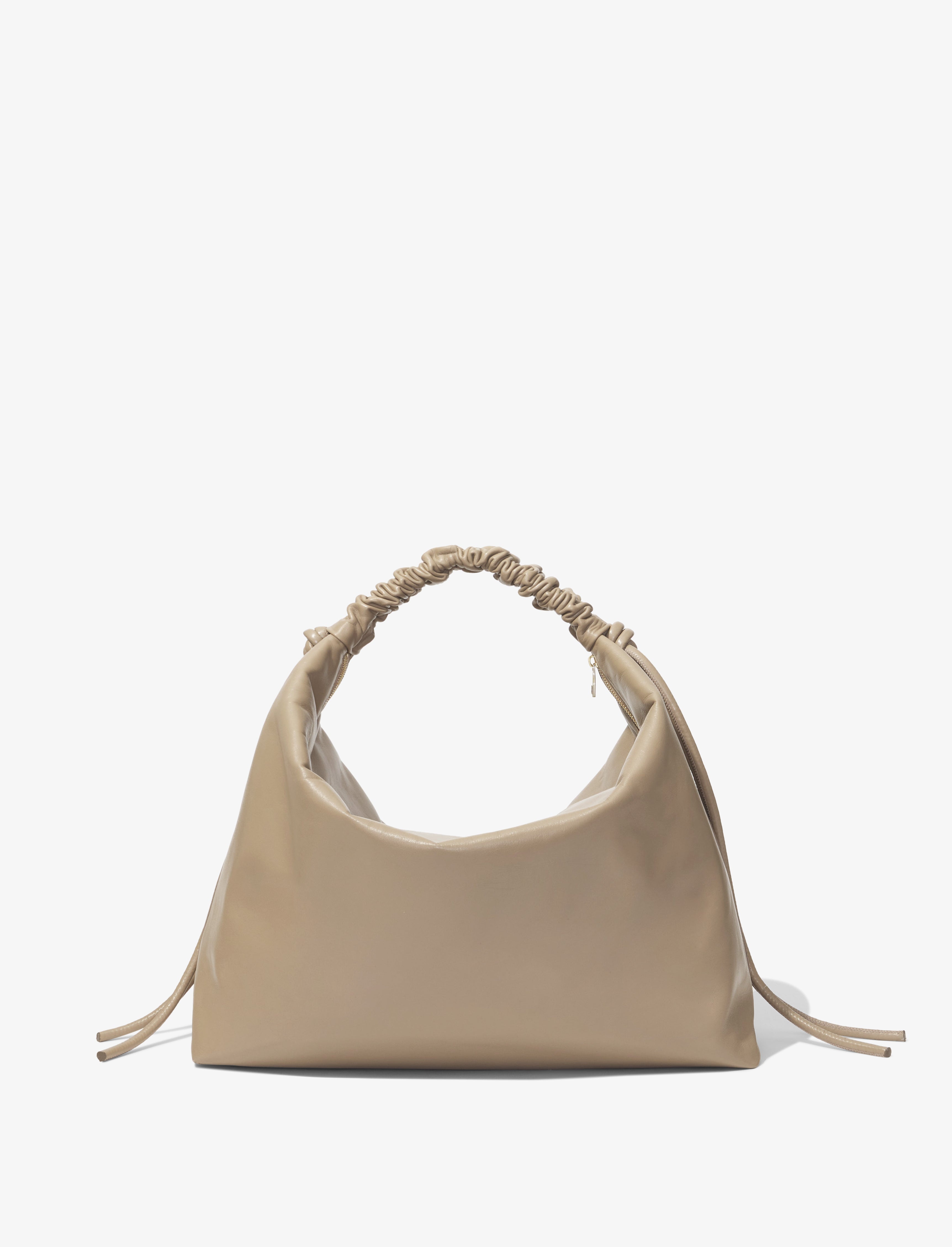 Large Drawstring Shoulder Bag - 4