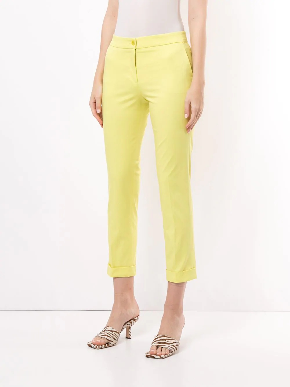 tailored-cut cropped trousers - 3