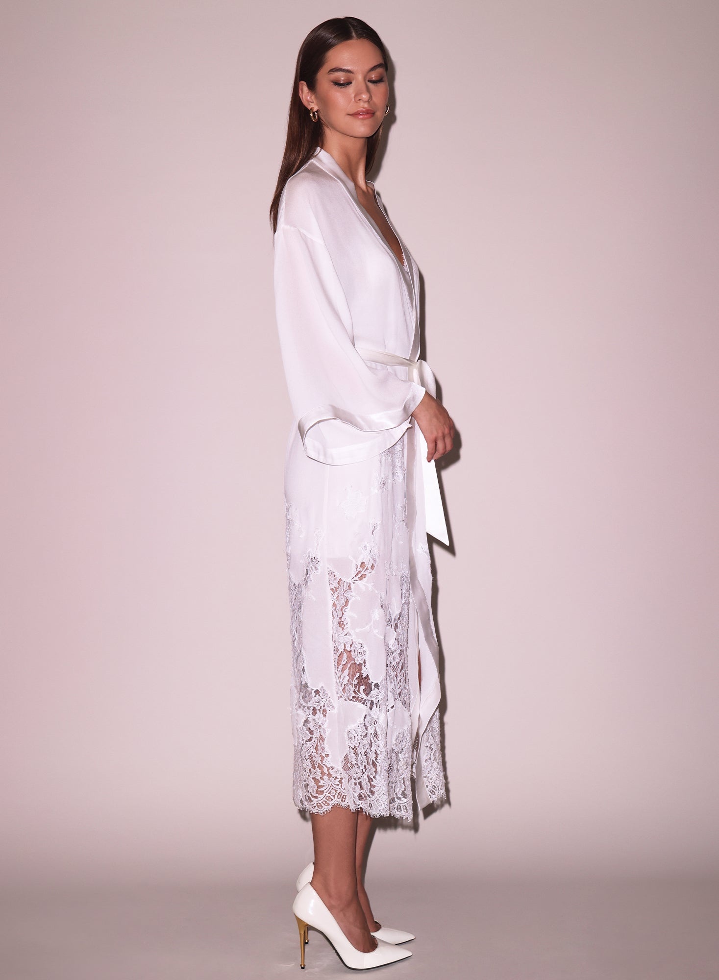 Cléo Lace Long Robe - 6