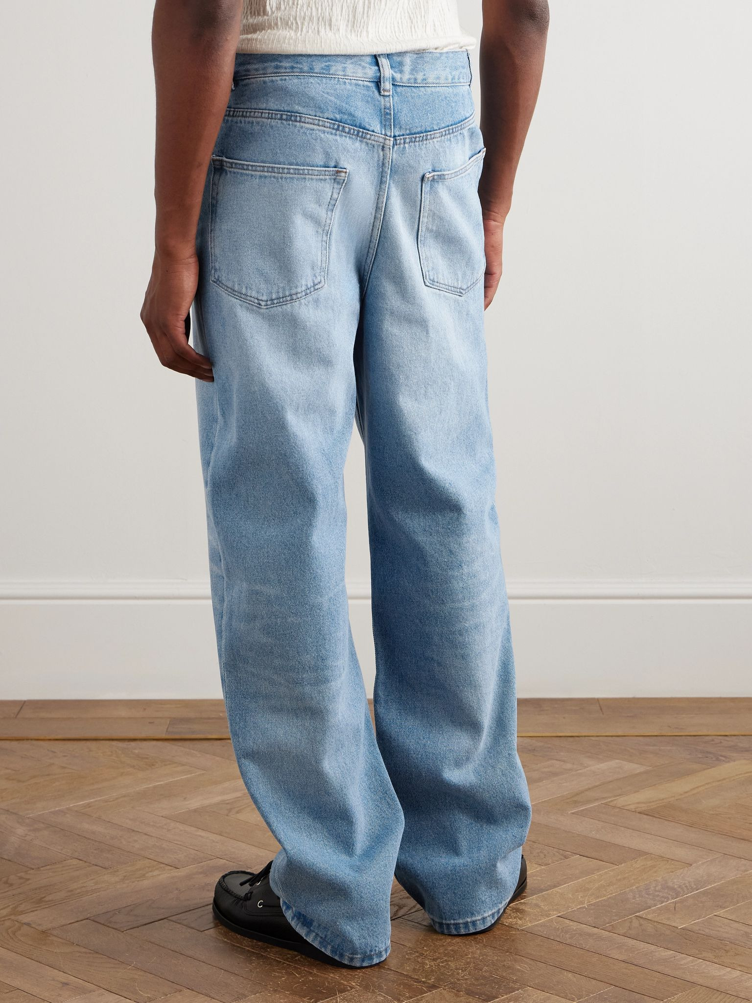 Solal Straight-Leg Stonewashed Jeans Blue - 4