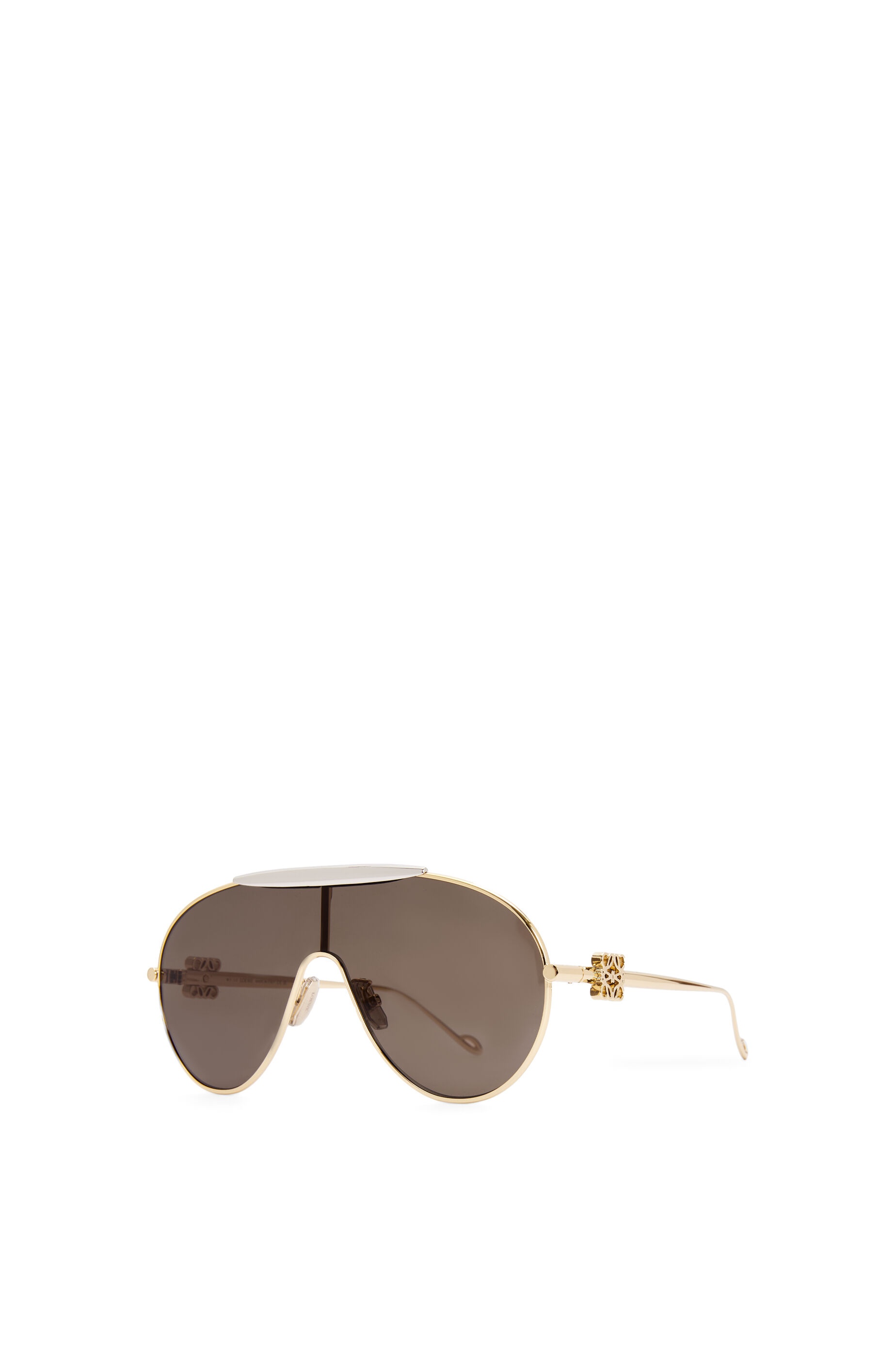 Spoiler aviator mask glasses in metal - 3