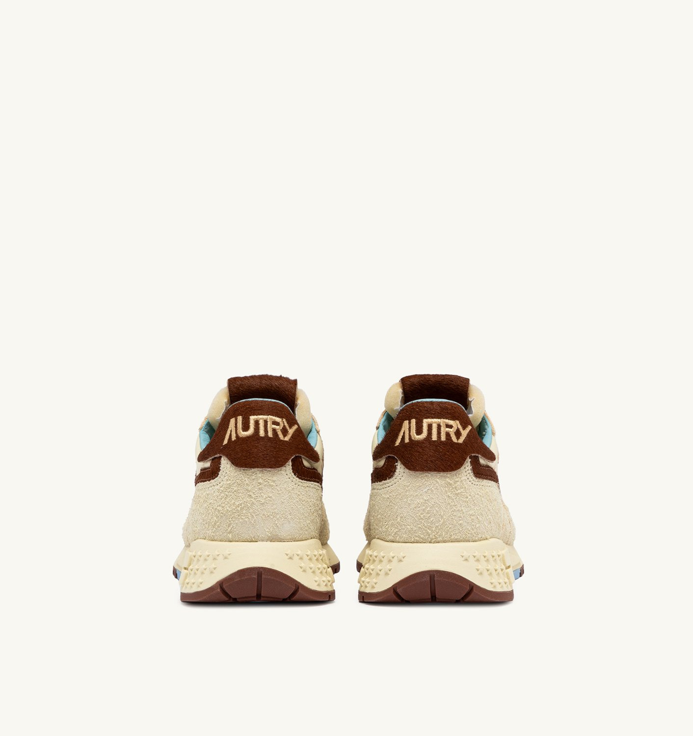 REELWIND LOW SNEAKERS IN NUT AND BROWN SUEDE AND NYLON - 3