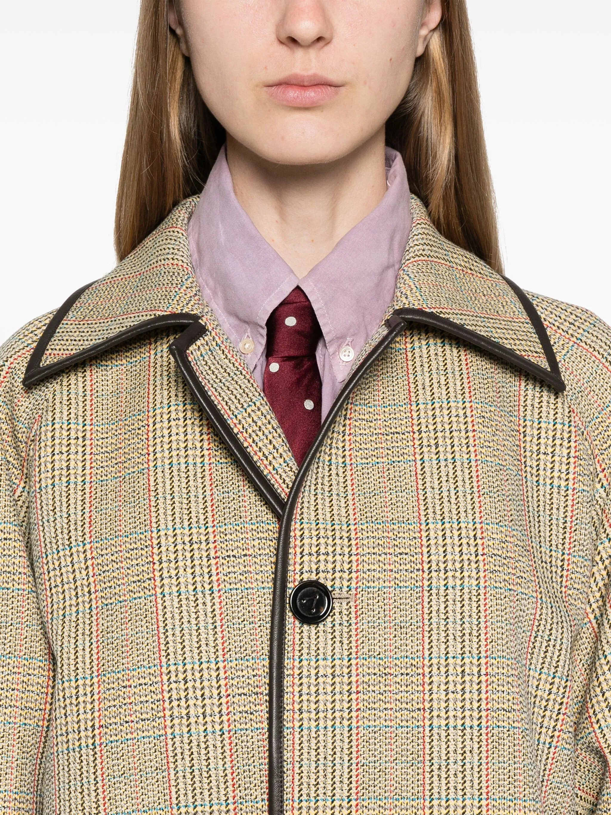 Prince of Wales check patterned coat - 5