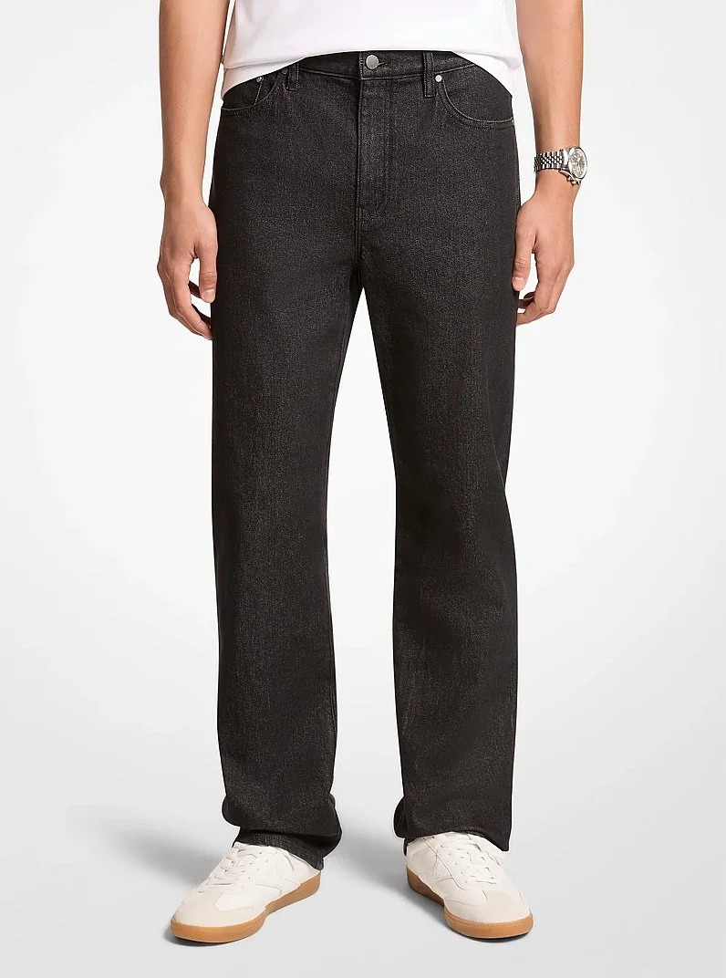 Finn Straight-Leg Stretch Denim Jeans - 1