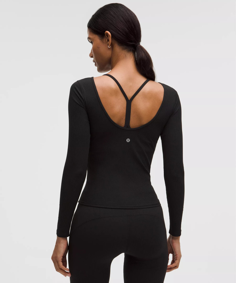 lululemon Ribbed Scoop-Back Yoga Long-Sleeve Shirt outlook