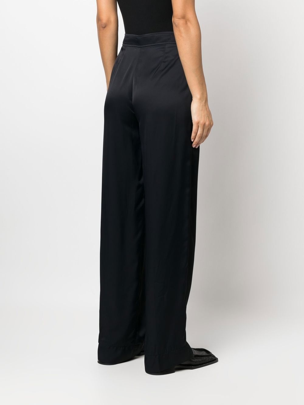 high-waisted straight-leg trousers - 4