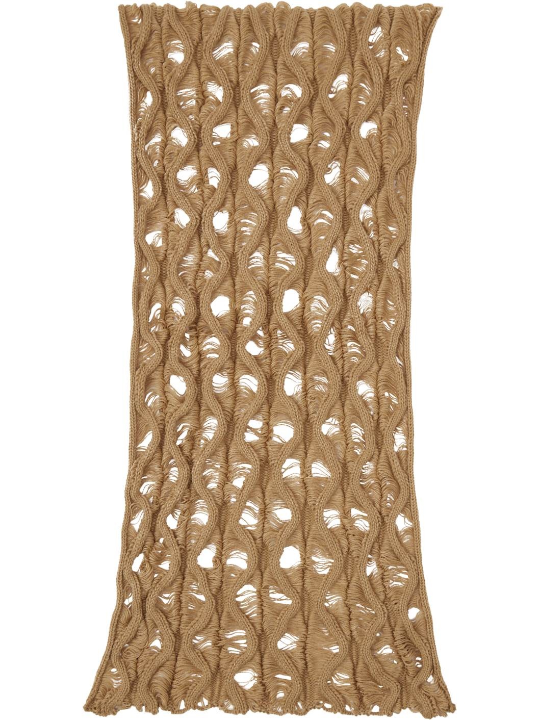 Brown Fudgy Scarf - 1