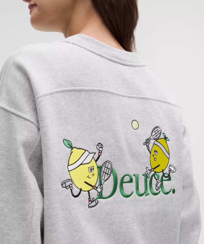 Perfectly Oversized Fleece Crew *Tennis Graphic 5