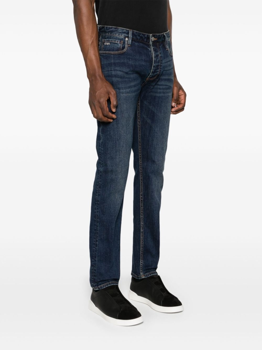 J75 low-rise slim-fit jeans - 3