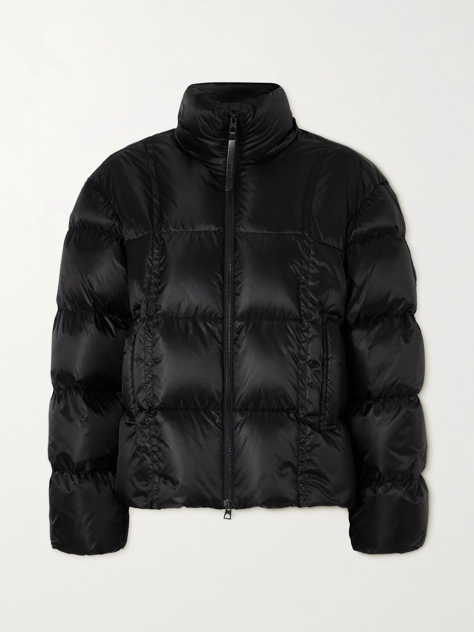 Byrone appliquéd quilted shell down jacket Black - 1