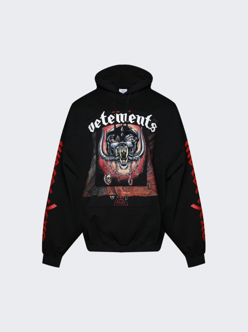 Motorhead Patched Hoodie Black - 1