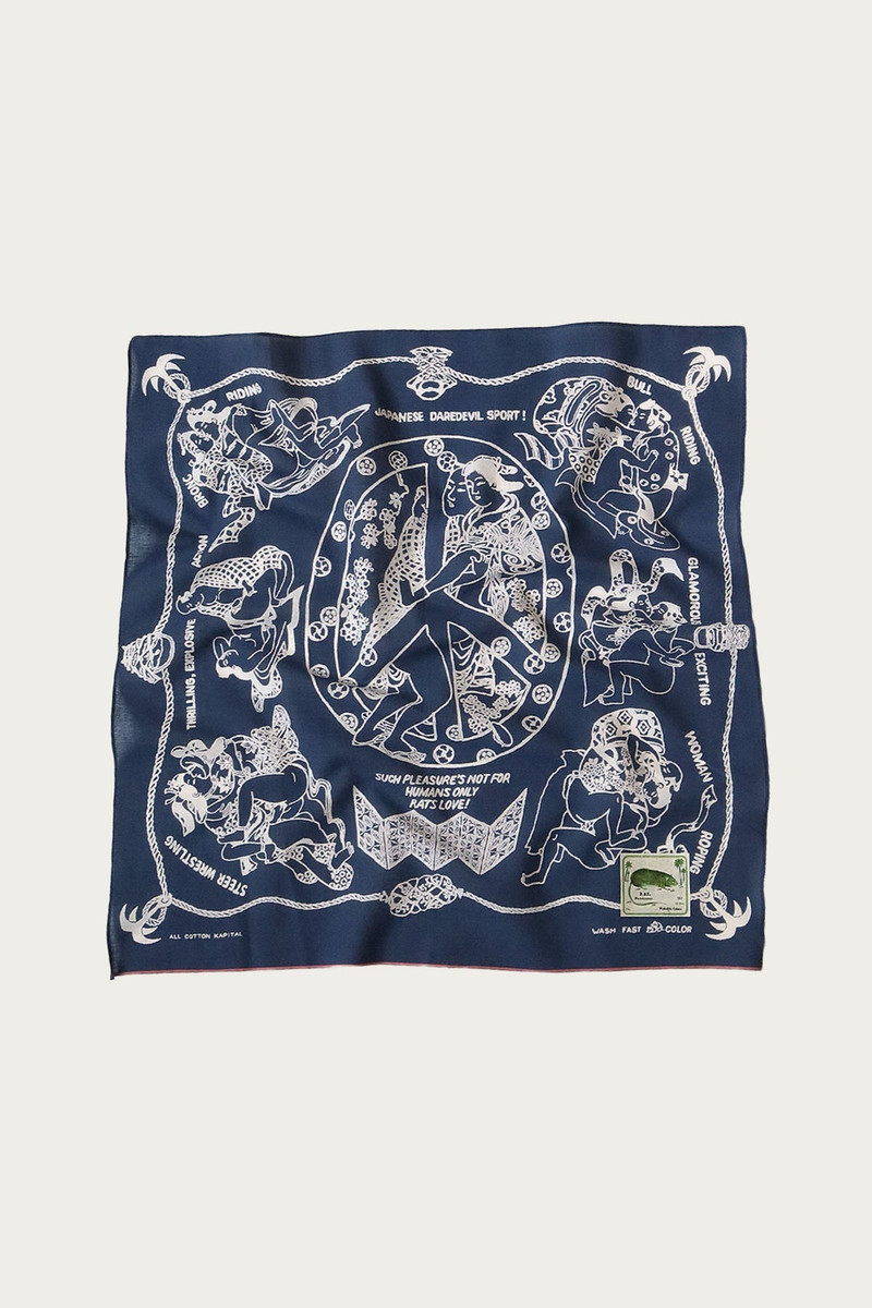 Fastcolor Selvedge Bandana YOBAI - Navy 1