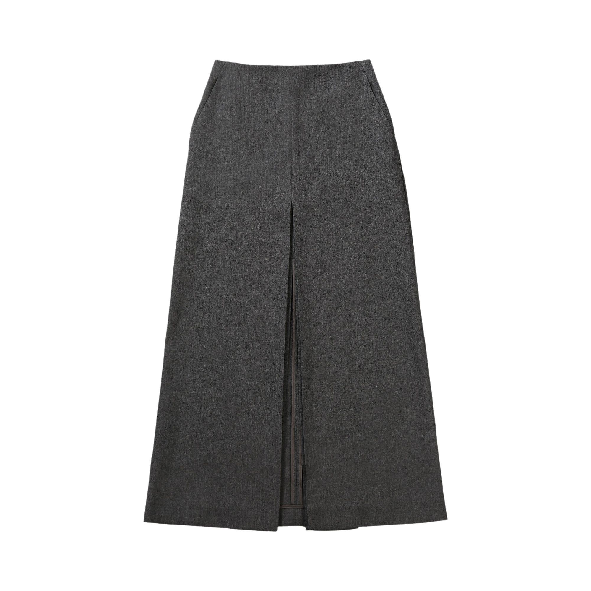 【AURALEE】WOOL KID MOHAIR HOP SACK SLIT SKIRT Wool Mohair Hop Sack Slit Skirt – La Garçonne
