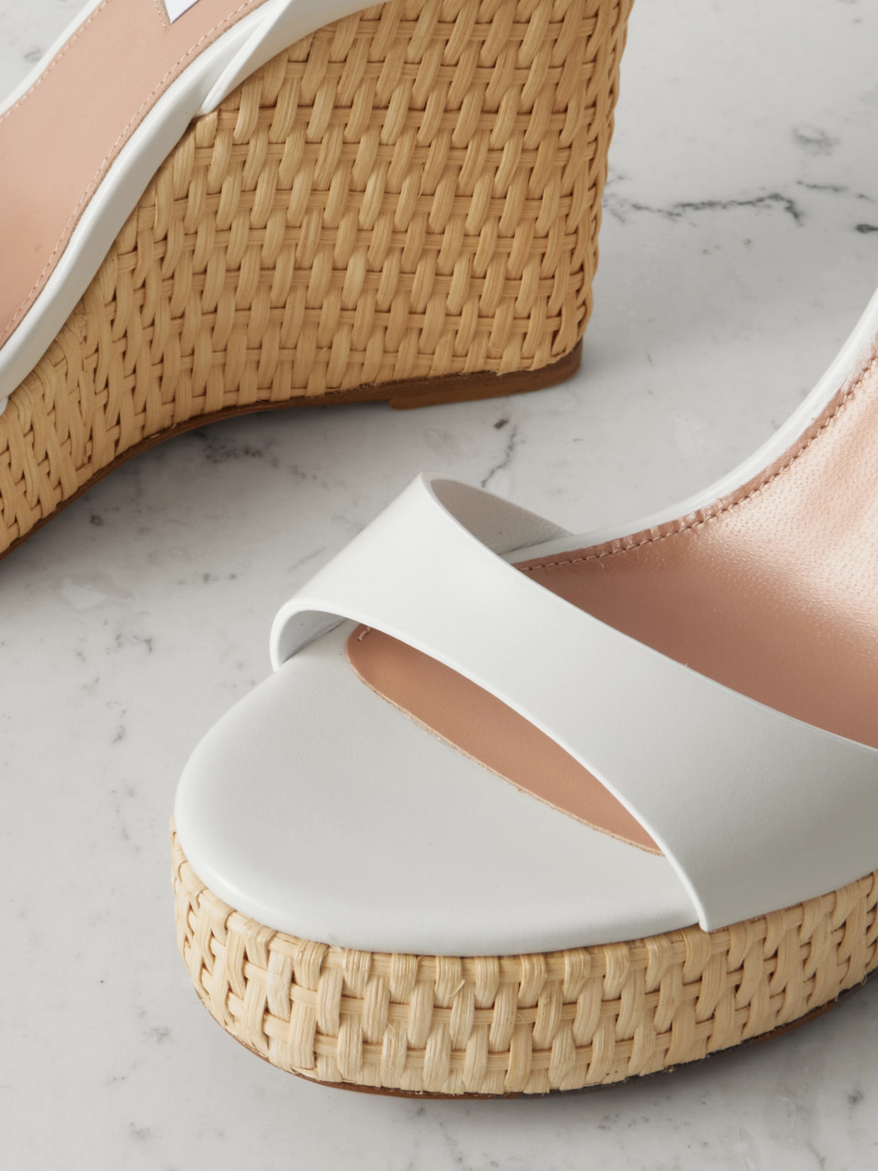 Sunseeker 110 Leather Wedges Platform Sandals - 4