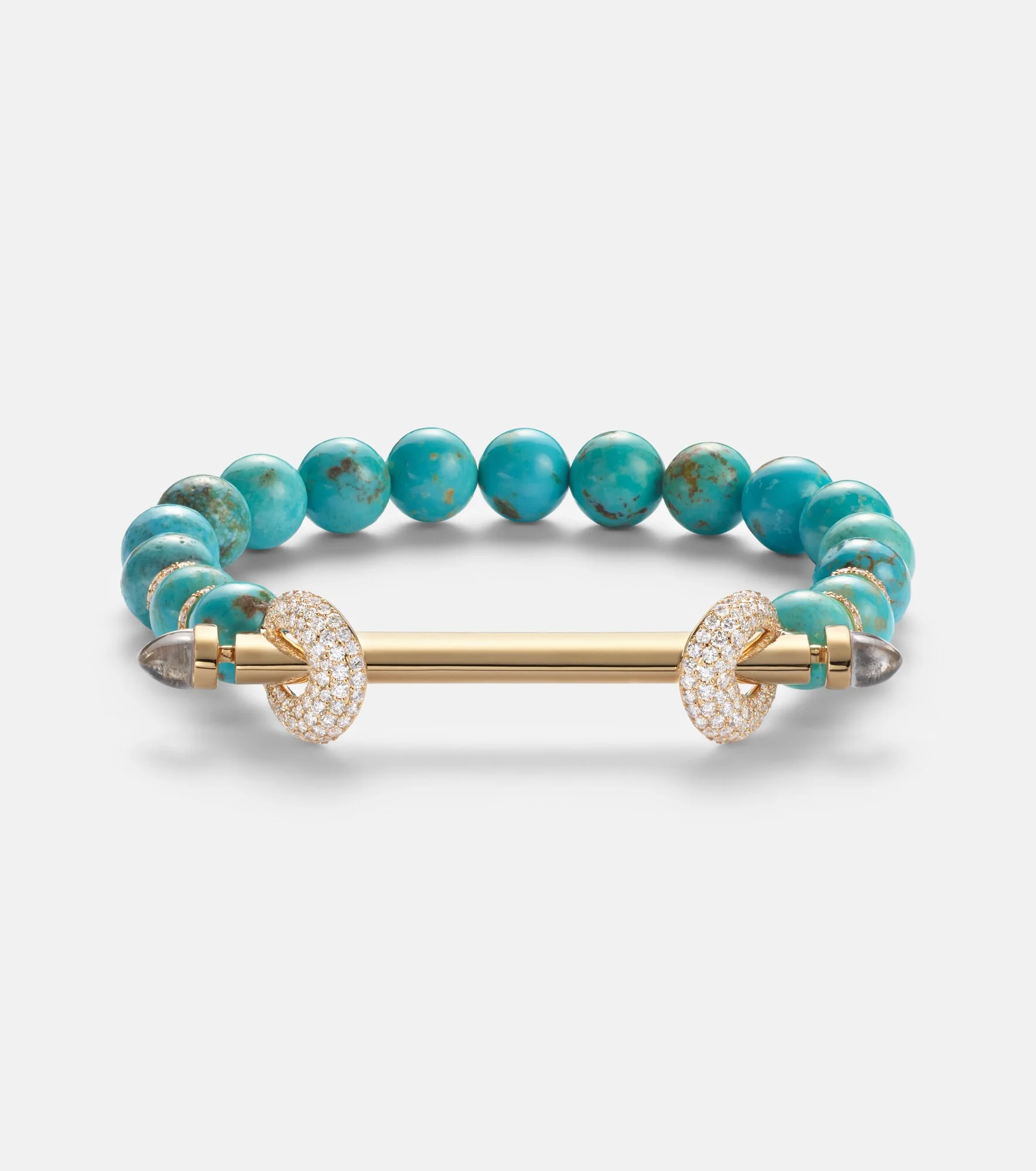 Chakra 18kt gold bracelet with gemstones - 1