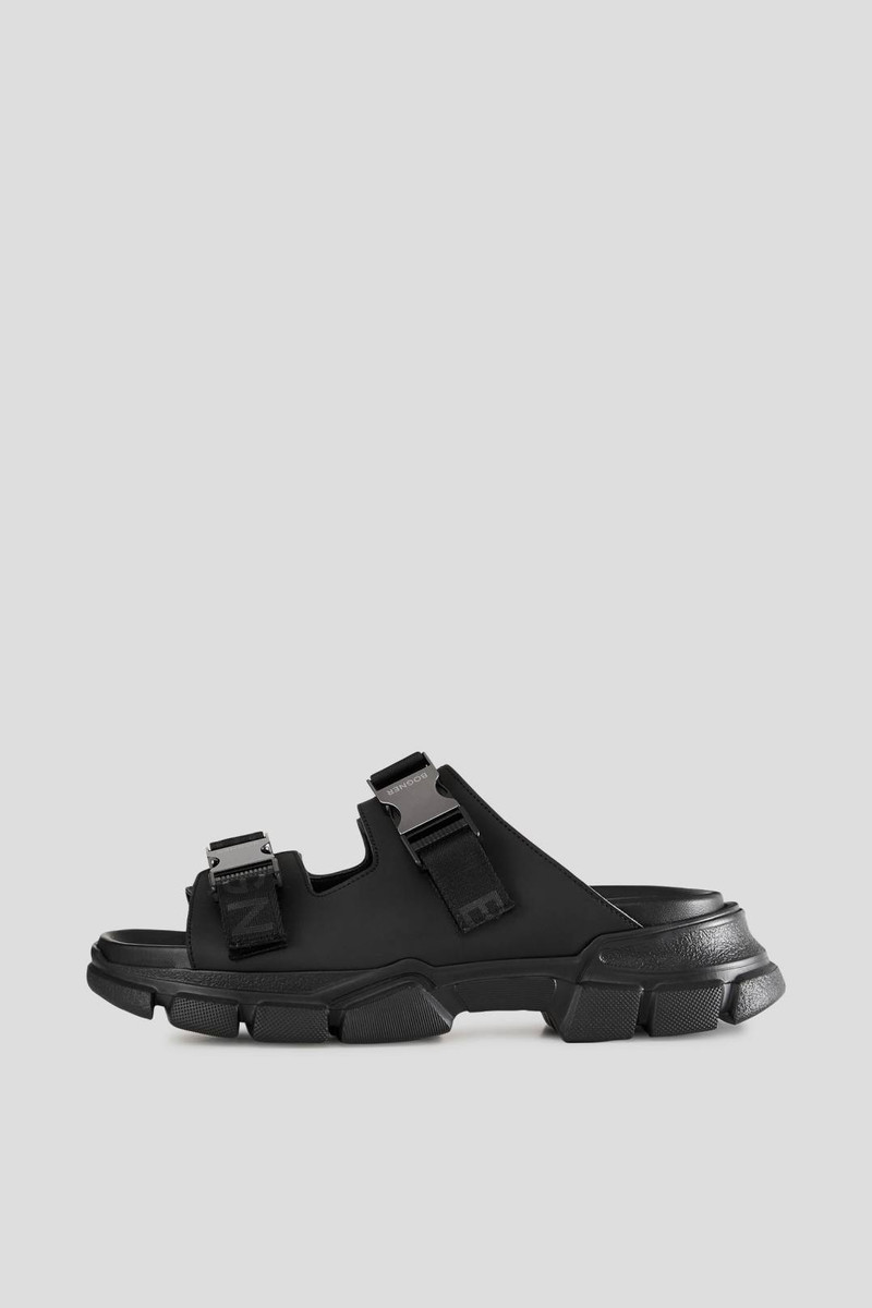 LAGOS SLIP-ONS WITH STRAPS IN BLACK 1