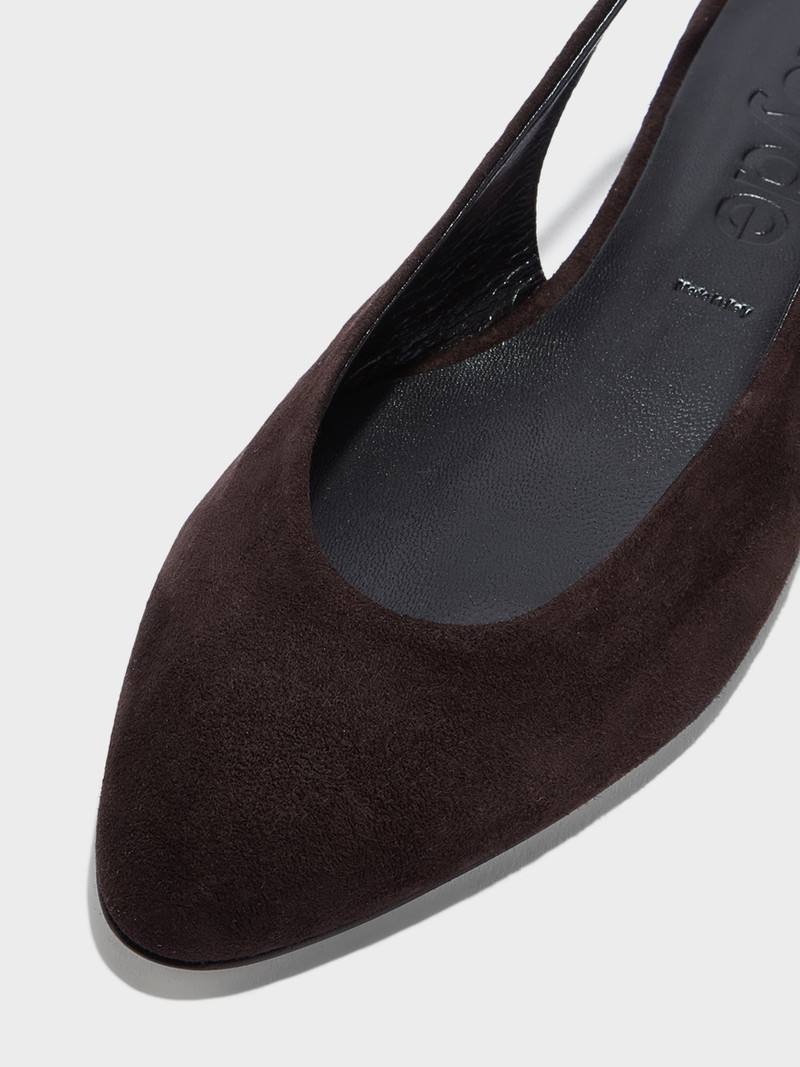 Amelia Suede Slingback Flats 4
