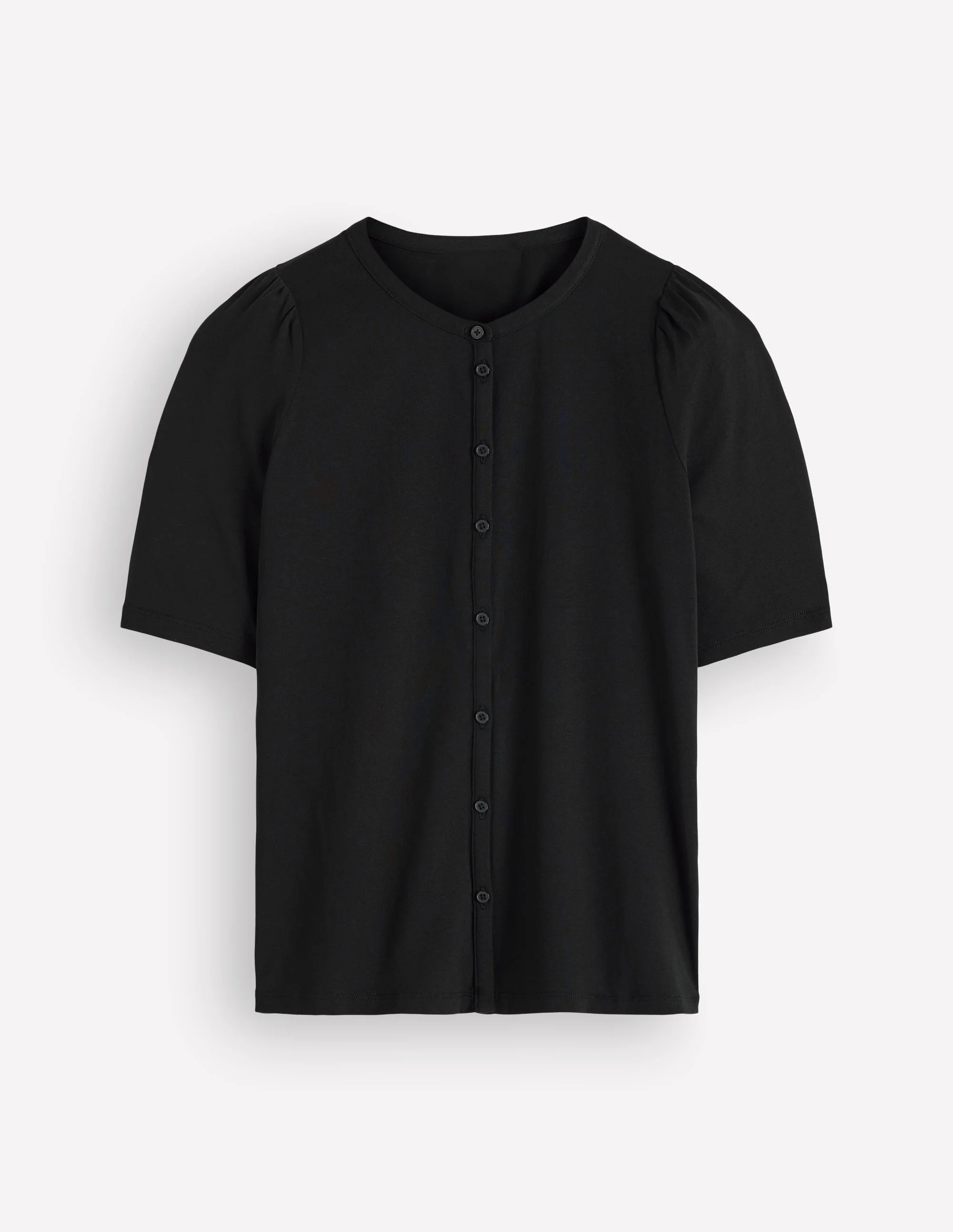 Supersoft Short Puff Shirt-Black - 1