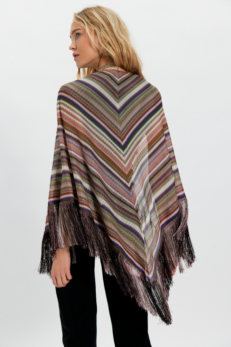 ANNA SUI Fringe Stripe Shawl outlook